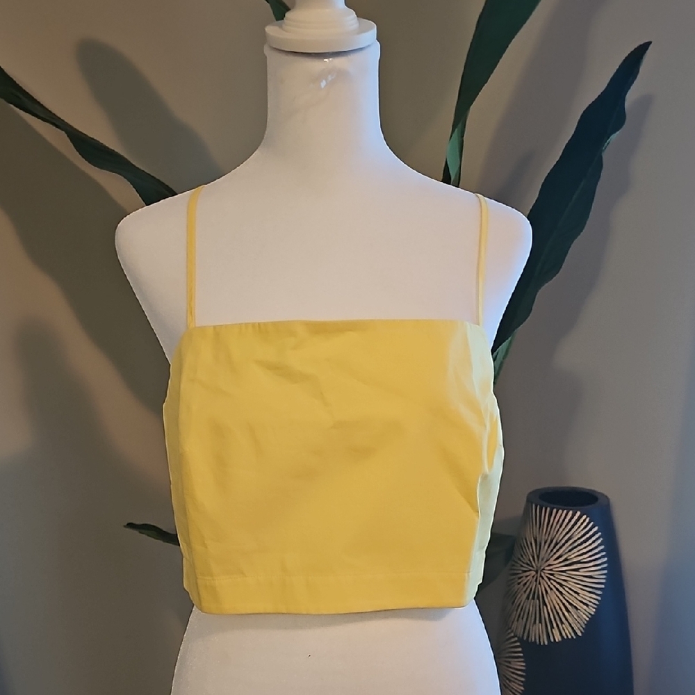 Banana Republic Yellow Sleeveless Fitted Camisole
